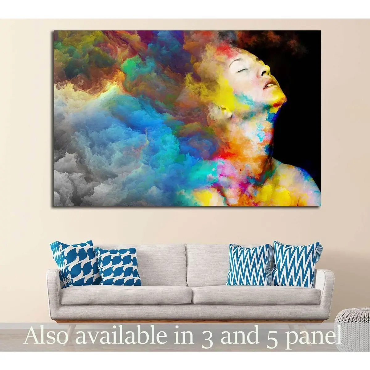 Female Portrait №1065 Ready To Hang Canvas Print 1