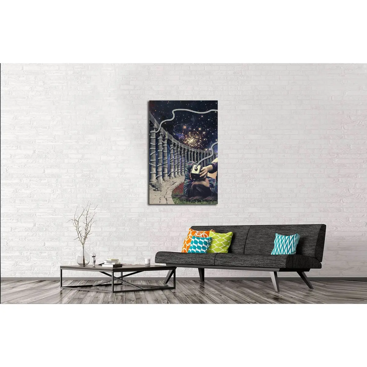 Field Trip At The Galaxy Cemetery (Eugenia Loli) №3397 Ready To Hang Canvas Print 3