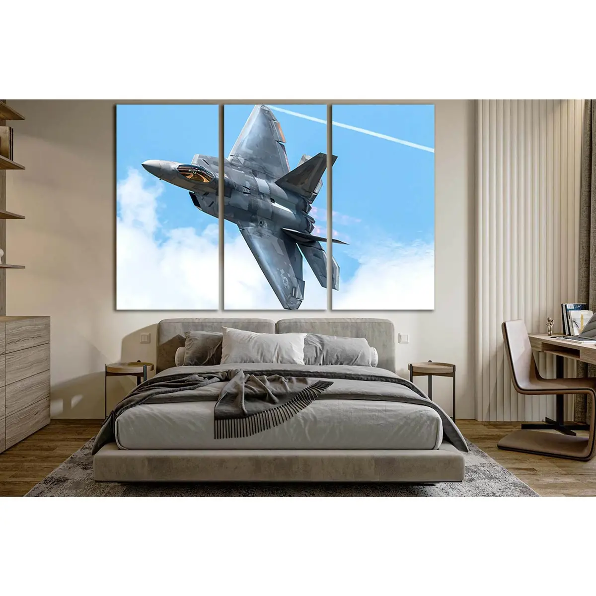 Fighter F-22 With War Paint №Sl1438 Ready To Hang Canvas Print 5