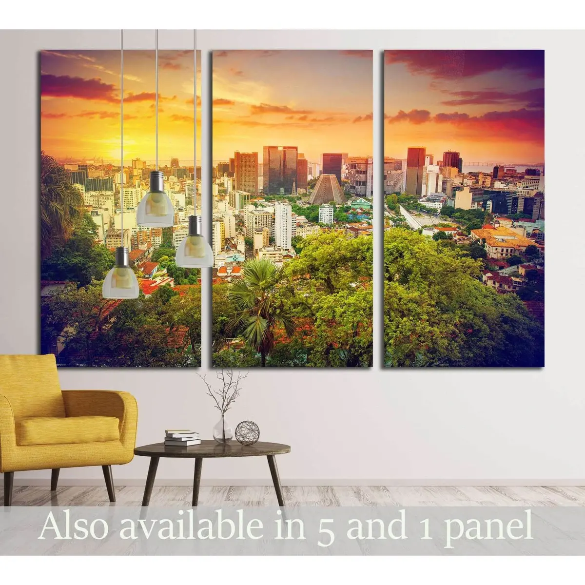 Financial Center Of Rio De Janeiro, Brazil №3036 Ready To Hang Canvas Print 5