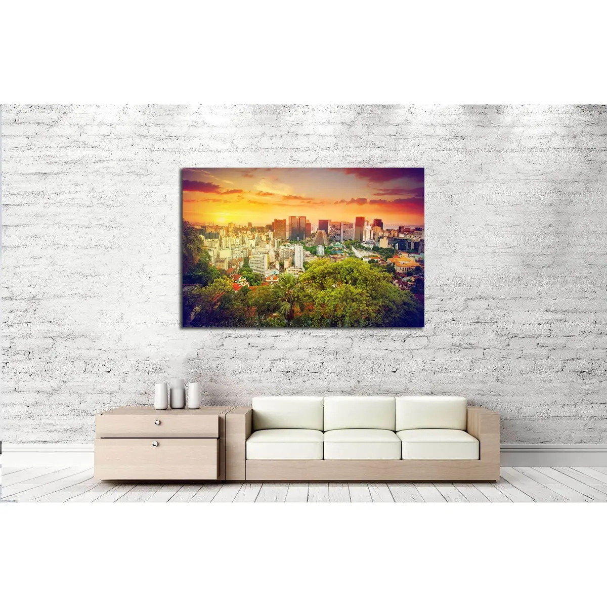 Financial Center Of Rio De Janeiro, Brazil №3036 Ready To Hang Canvas Print 3