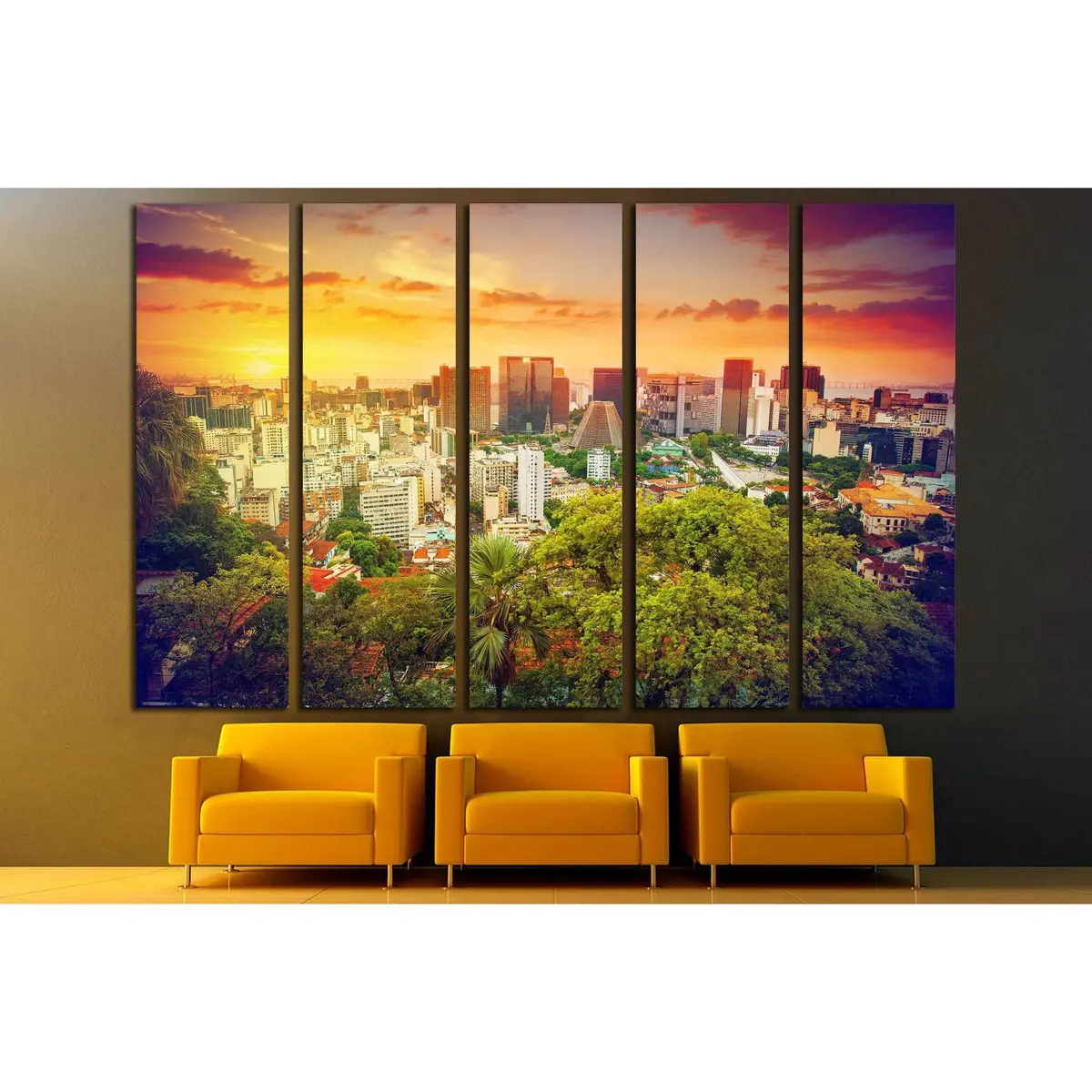 Rio de Janeiro Financial District Wall Art №3036 – Ready-to-Hang Canvas Print - Image 3