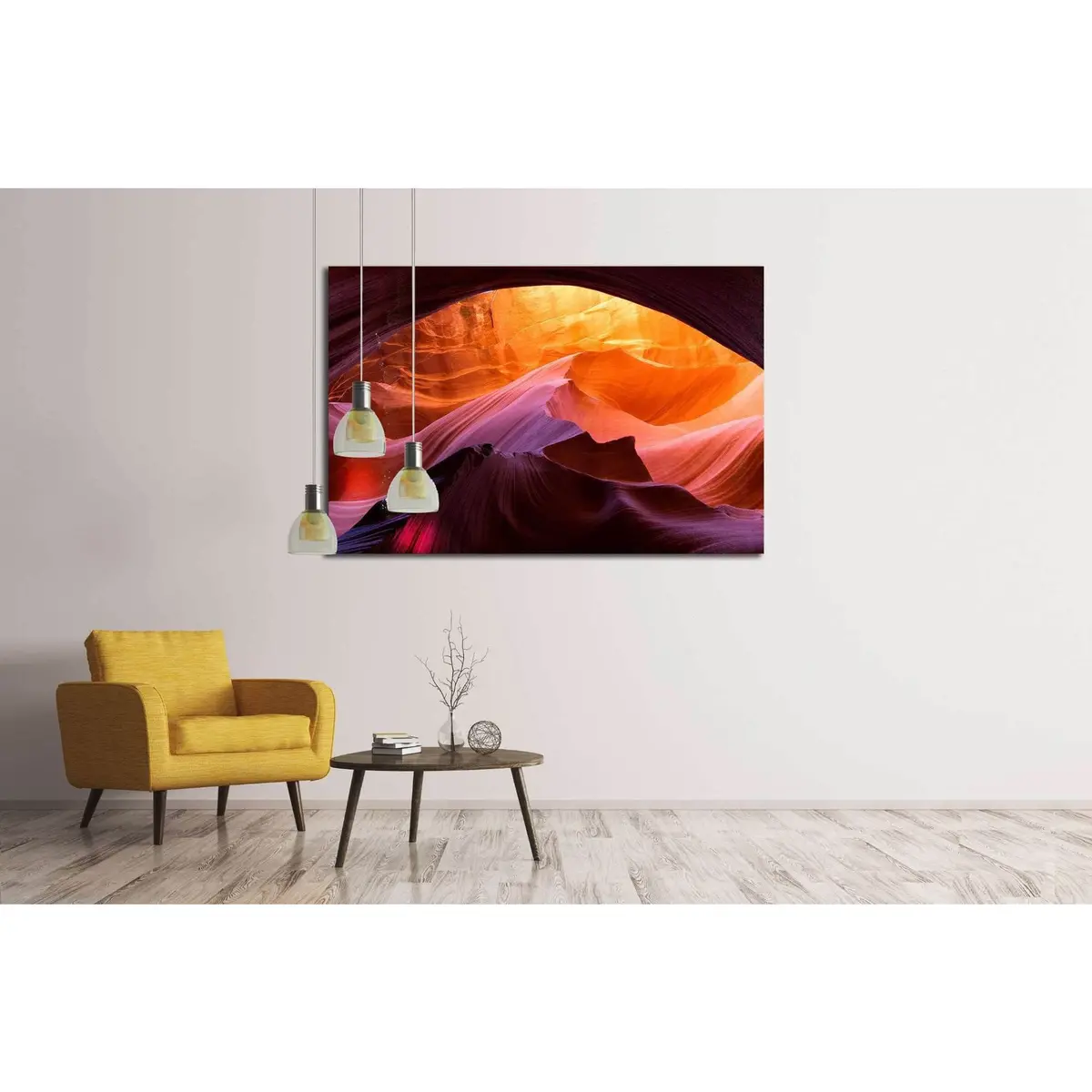 Fire In Stone №1958 Ready To Hang Canvas Print 2
