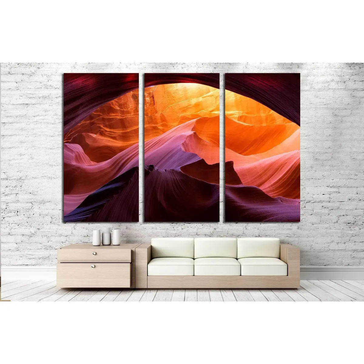 Fire In Stone №1958 Ready To Hang Canvas Print 5