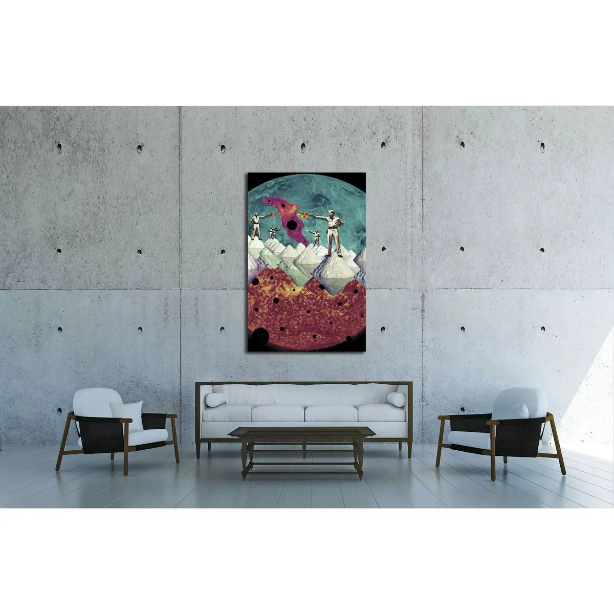 Fire Vs Fire (Eugenia Loli) №3398 Ready To Hang Canvas Print 2
