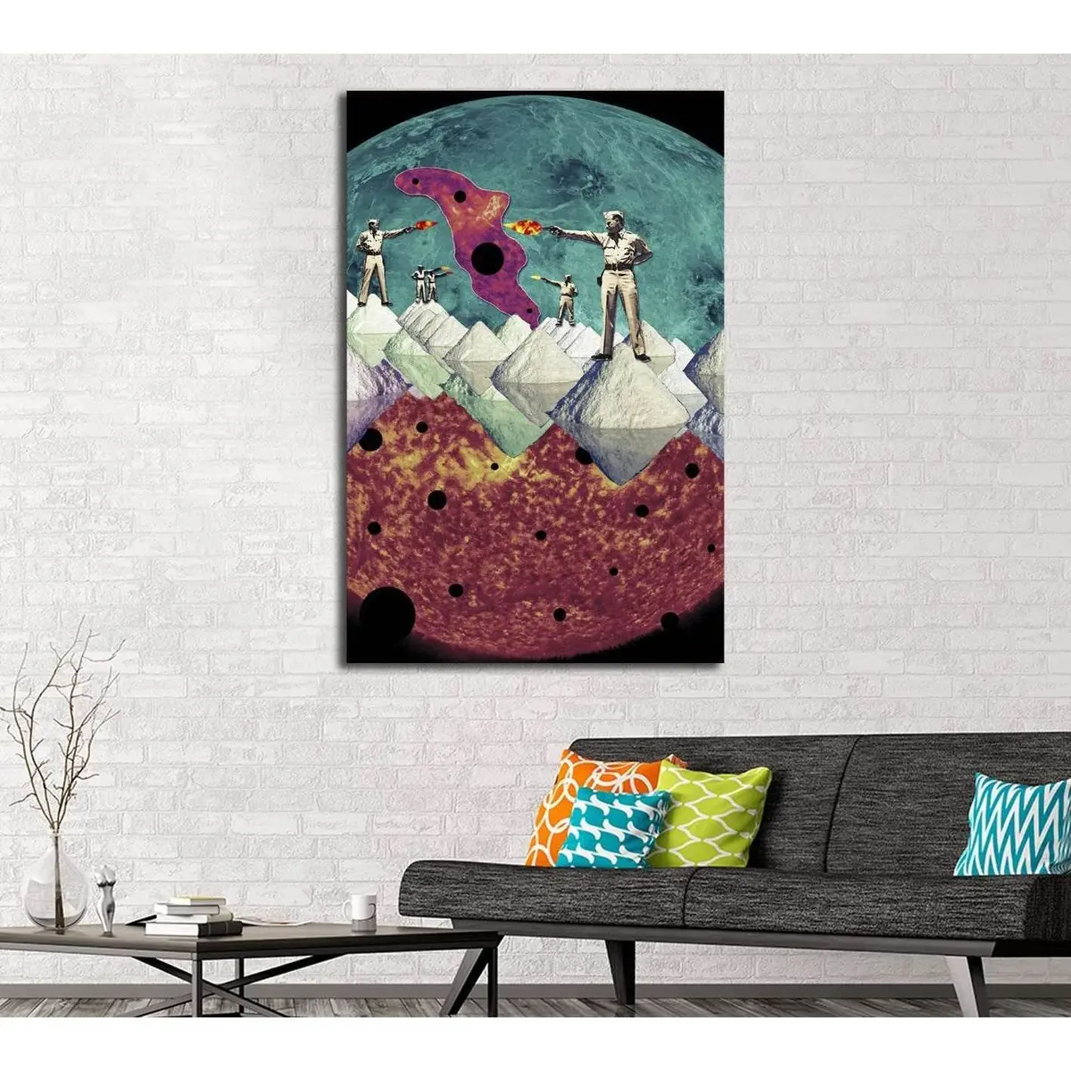 Fire Vs Fire (Eugenia Loli) №3398 Ready To Hang Canvas Print 1
