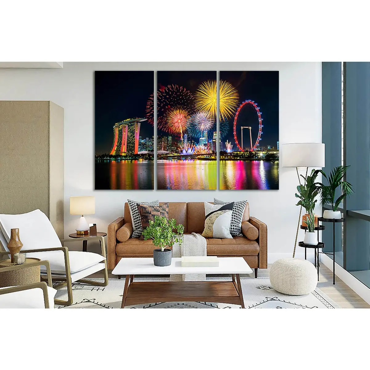 Fireworks In Singapore №Sl370 Ready To Hang Canvas Print 5