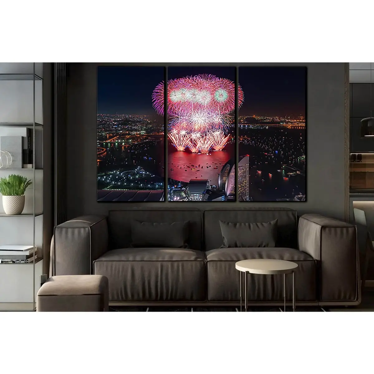 Fireworks In Yokohama Japan №Sl1463 Ready To Hang Canvas Print 5