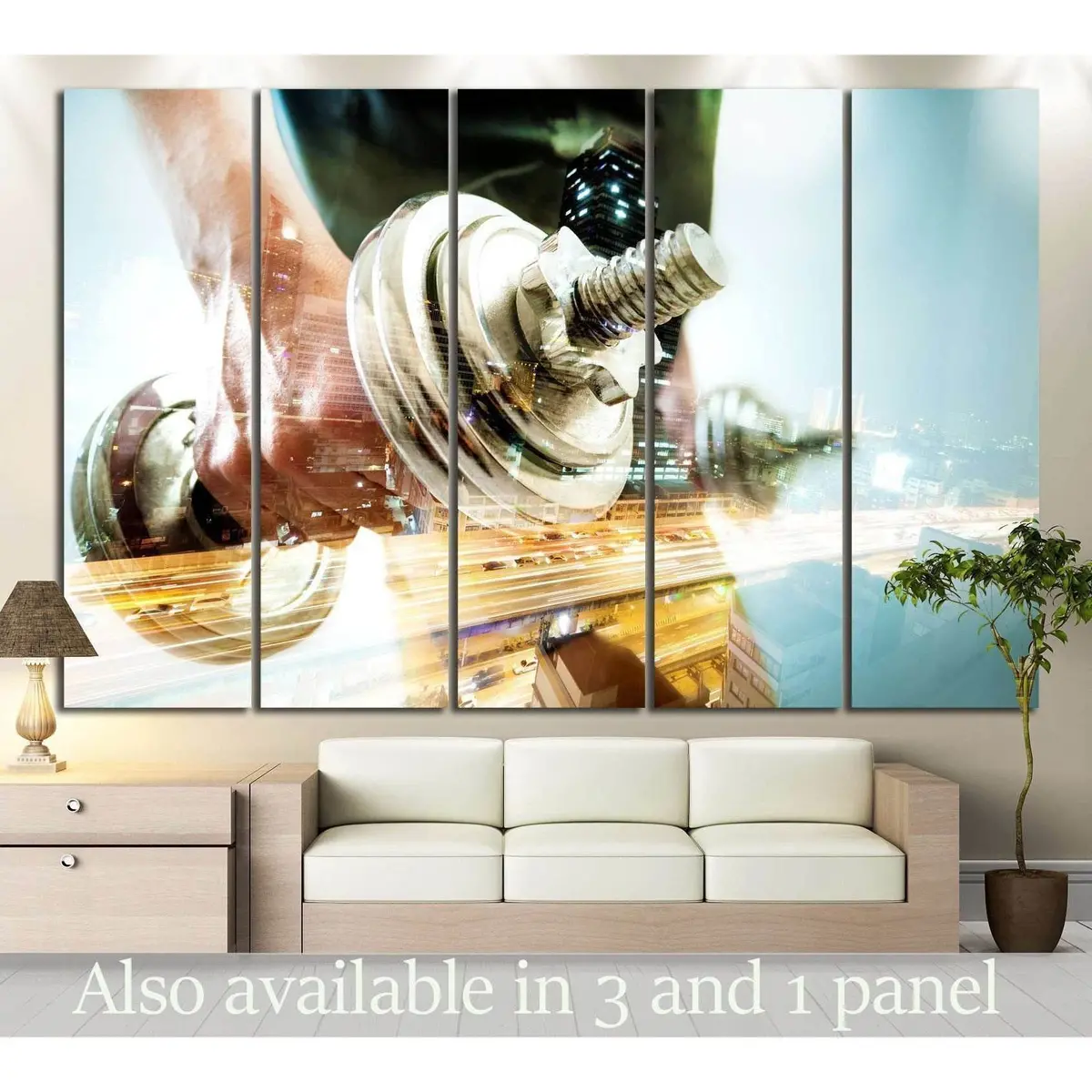 Fitness-Themed Canvas Art Print #198 – Pre-Hung Wall Decor