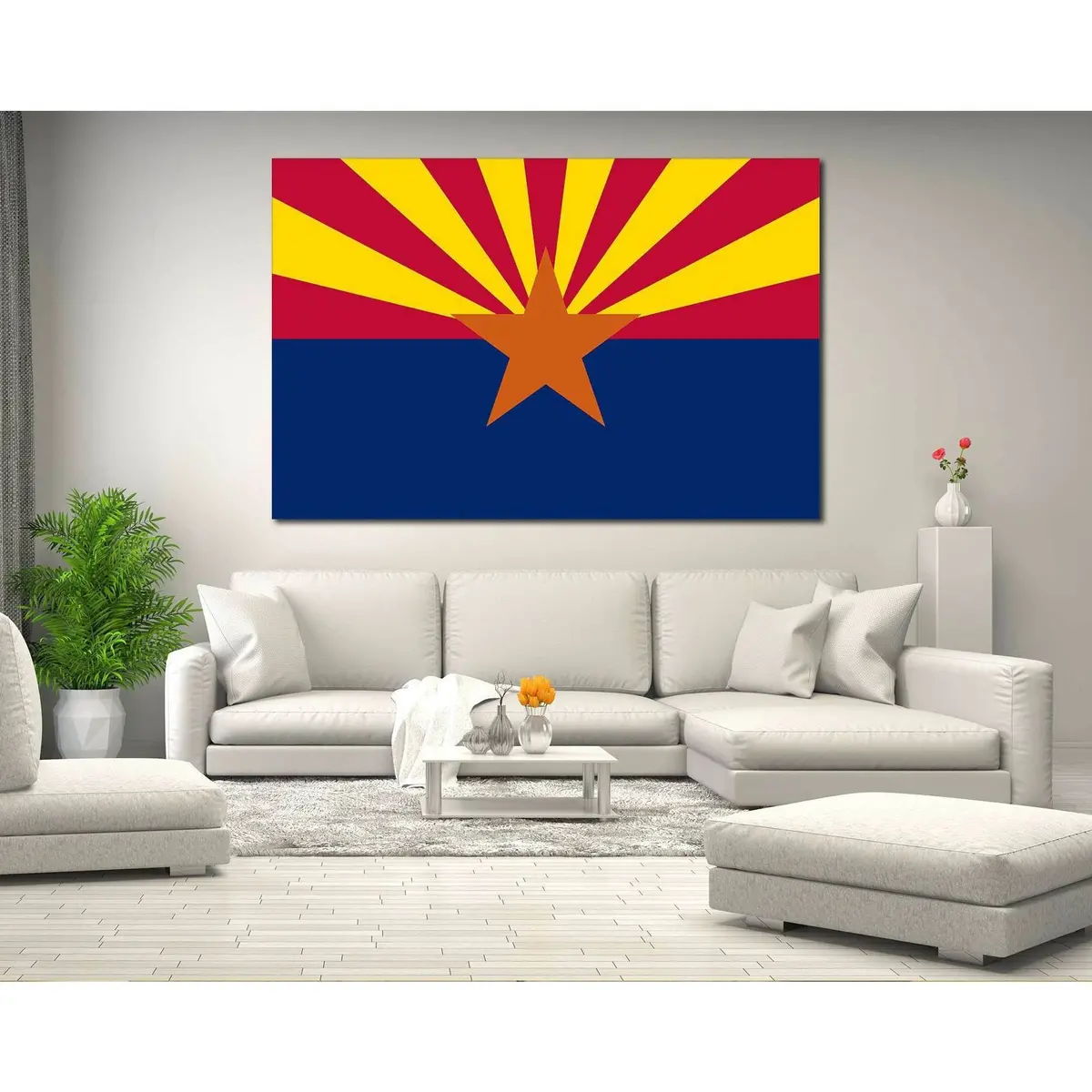 Flag Of Arizona №833 Ready To Hang Canvas Print 2