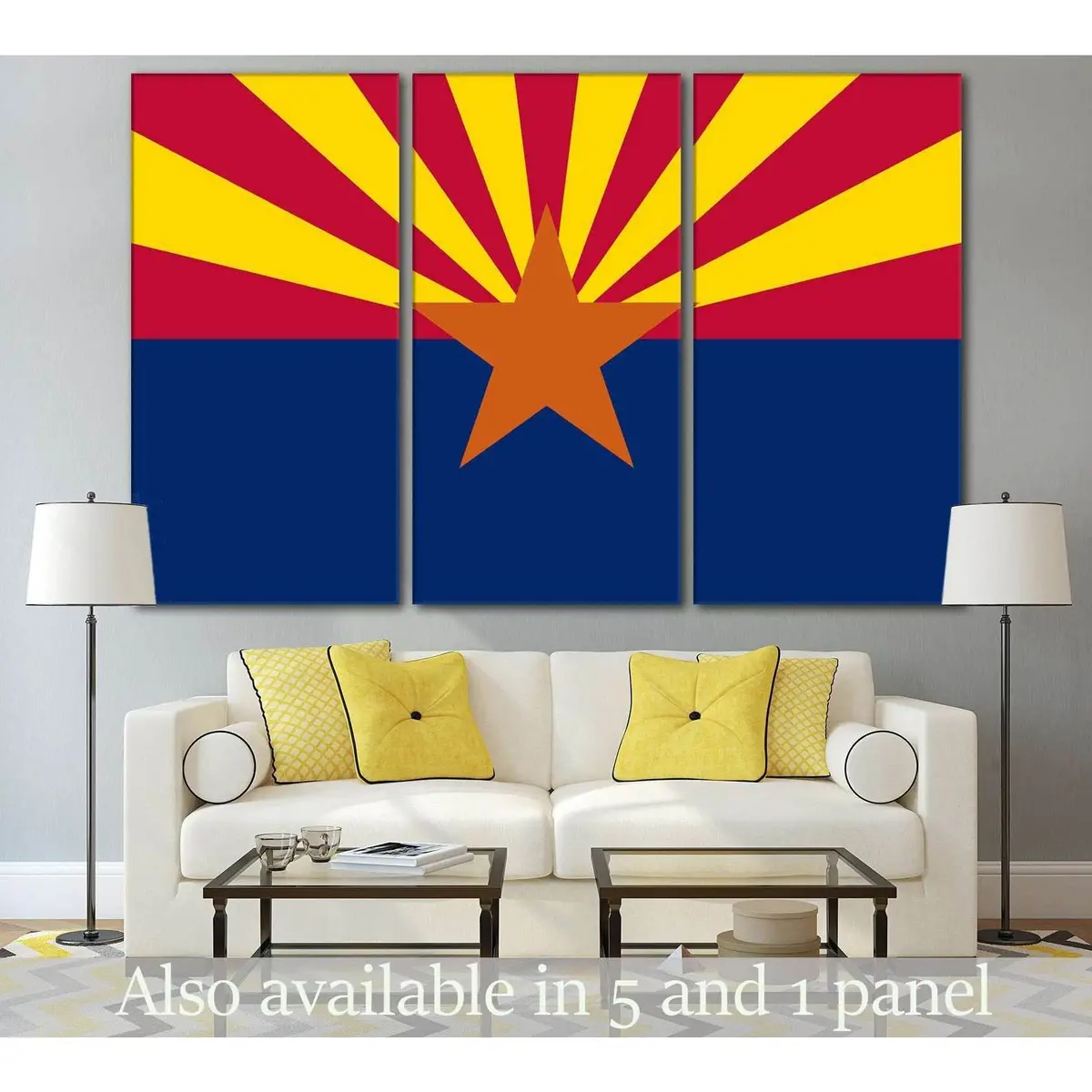 Flag Of Arizona №833 Ready To Hang Canvas Print 5