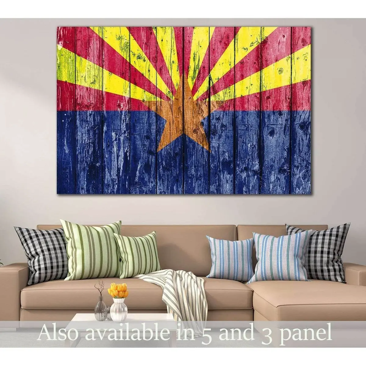 Flag Of Arizona №834 Ready To Hang Canvas Print 1