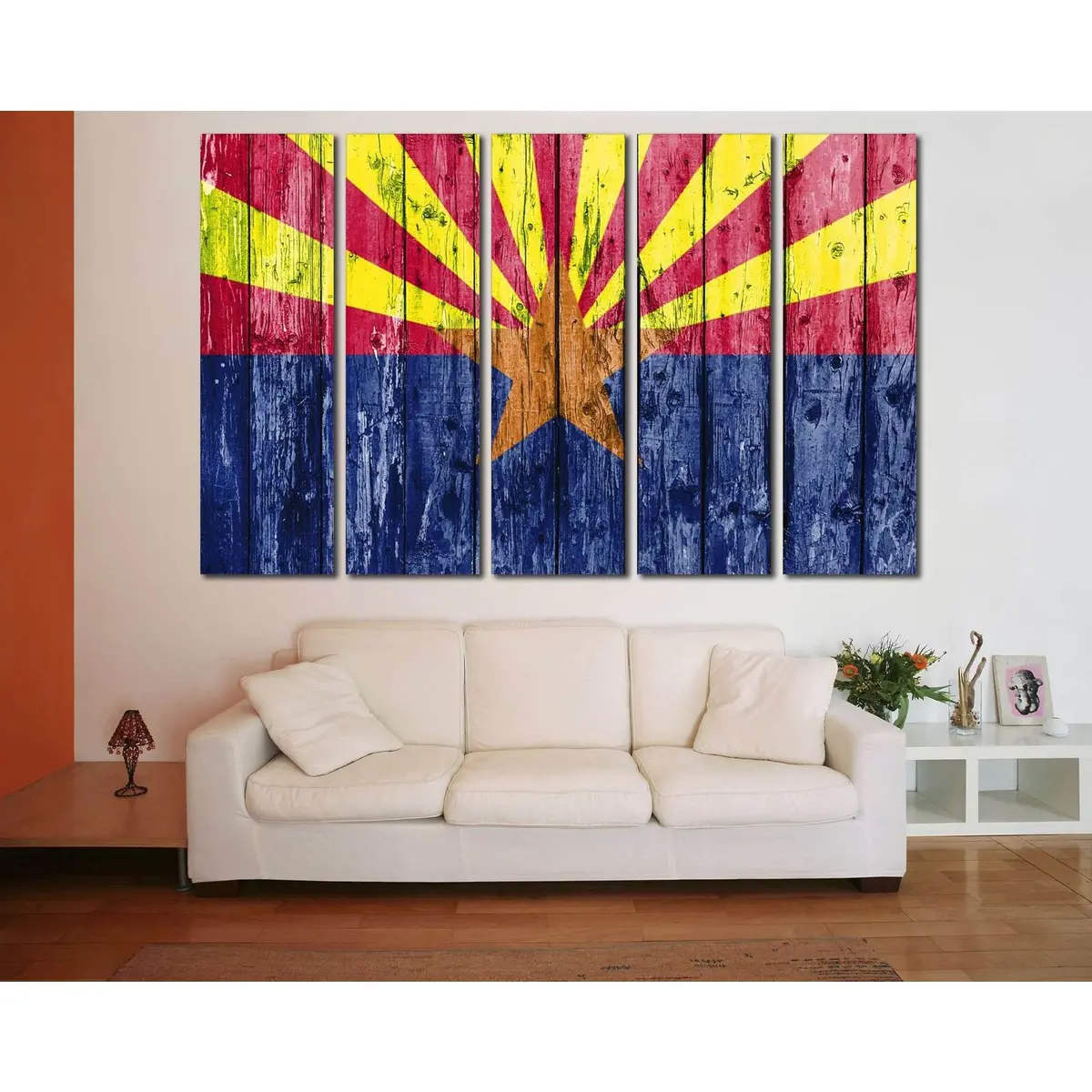 Arizona State Flag Canvas Art Print №834 – Ready-to-Hang Premium Wall Decor - Image 2