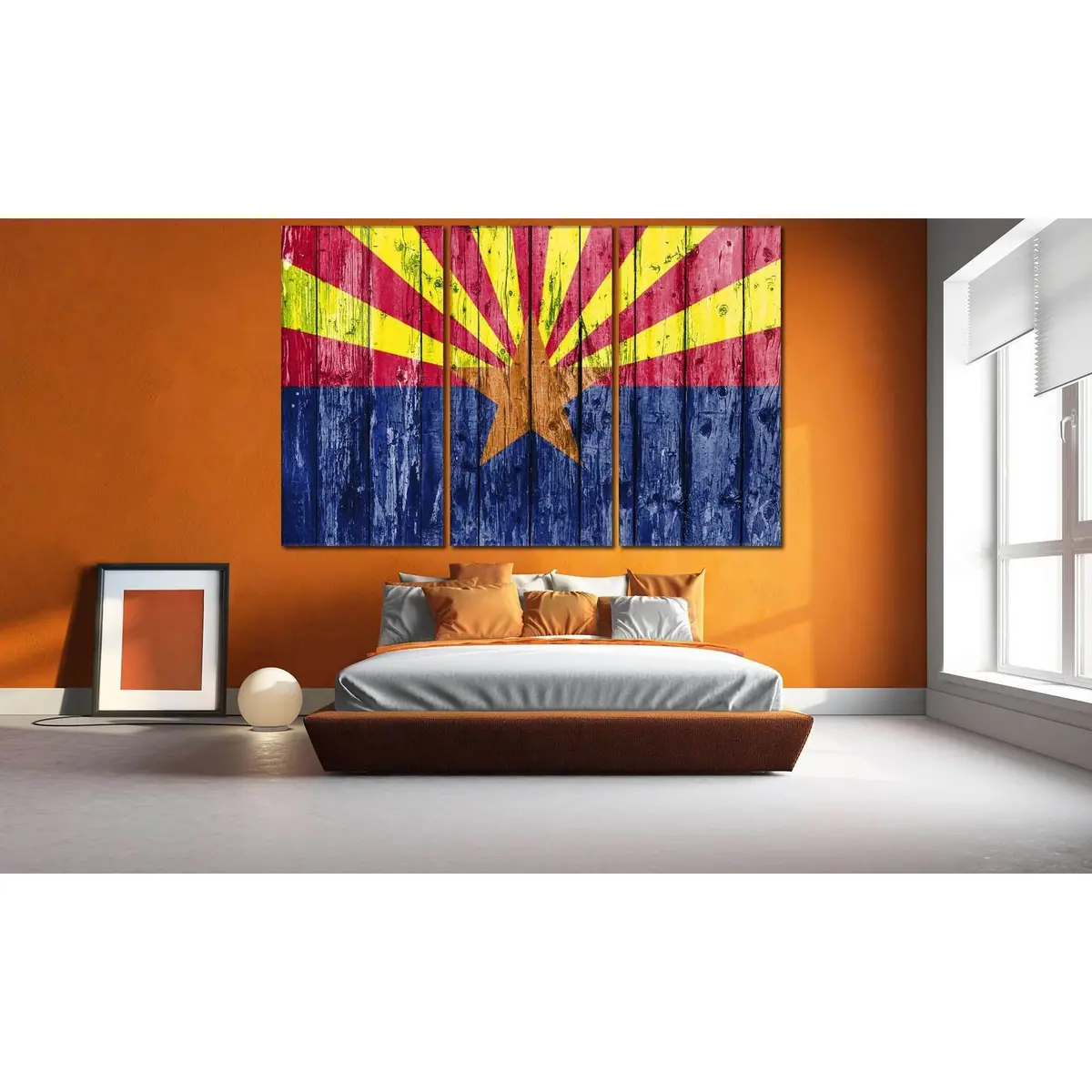 Flag Of Arizona №834 Ready To Hang Canvas Print 5
