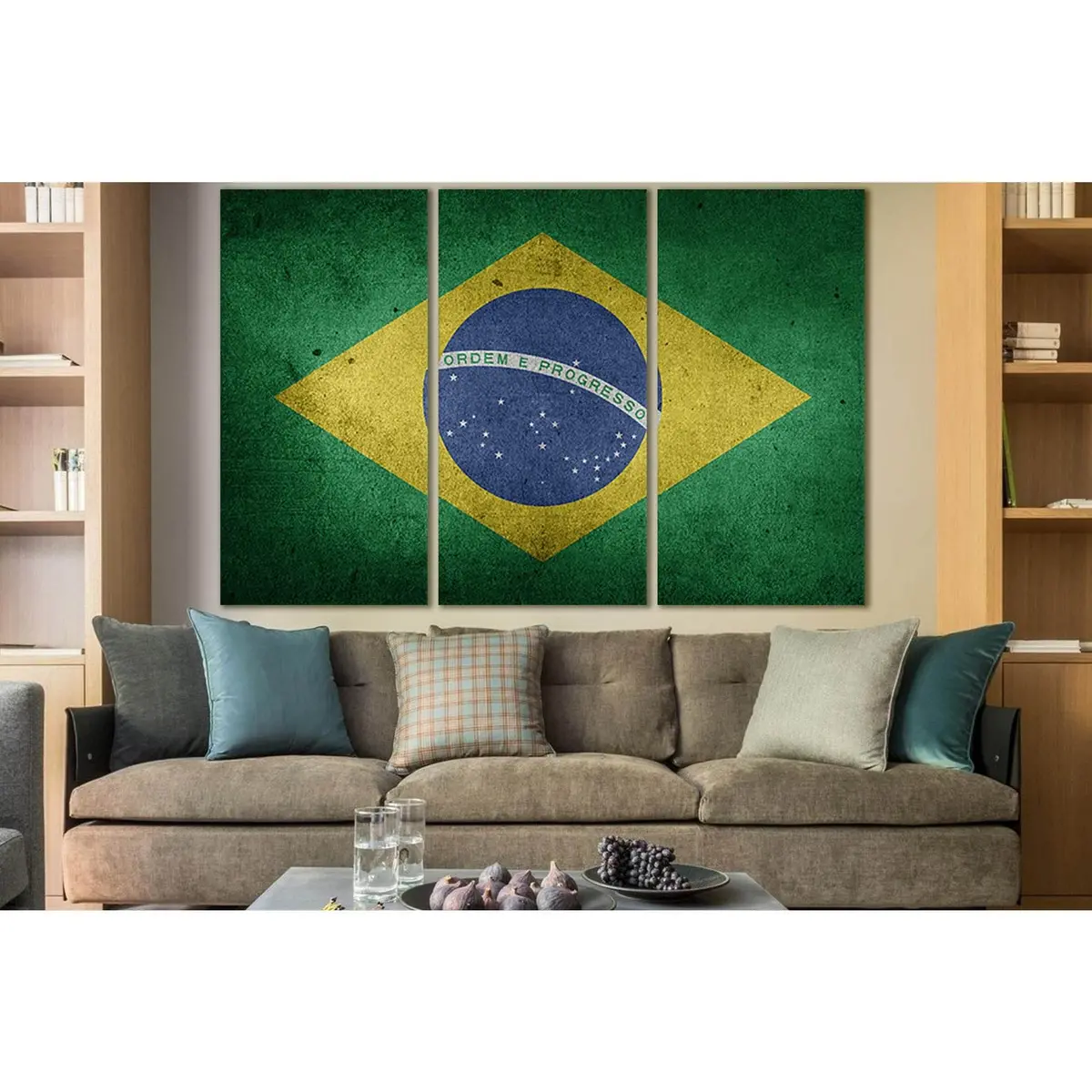 Flag Of Brazil №Sl1177 Ready To Hang Canvas Print 5