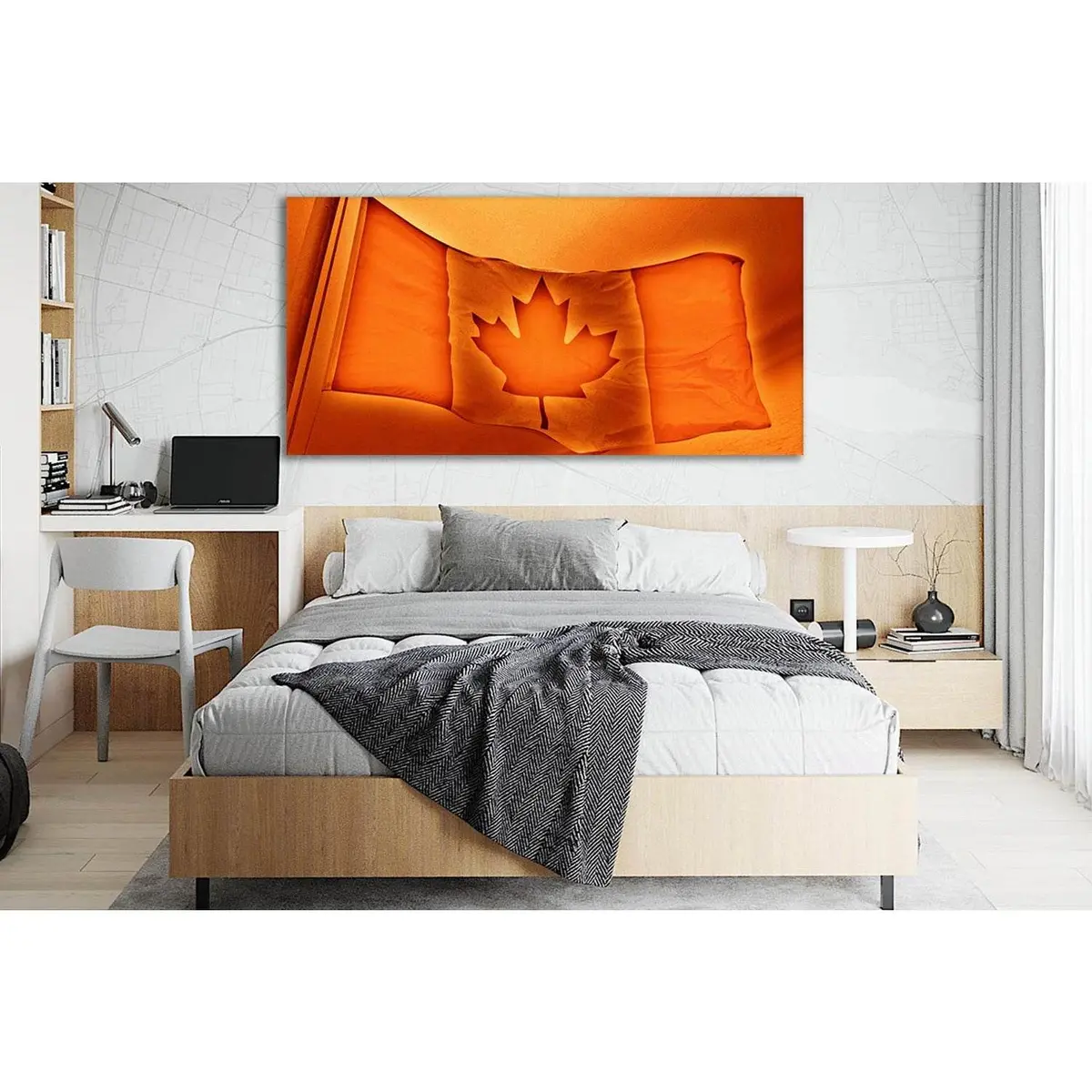 Flag Of Canada №Sl1149 Ready To Hang Canvas Print 1