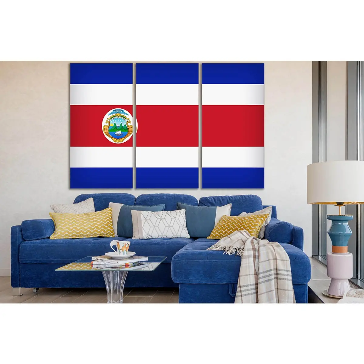 Flag Of Costa Rica №Sl1206 Ready To Hang Canvas Print 5