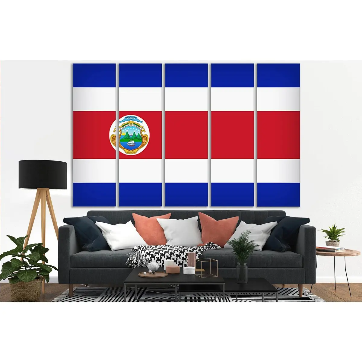 Ready-to-Hang Costa Rican Flag Canvas Wall Decor №SL1206 - Image 3