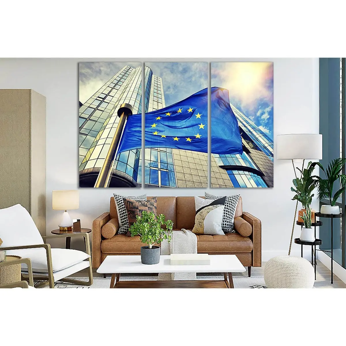 Flag Of European Union №Sl1181 Ready To Hang Canvas Print 5