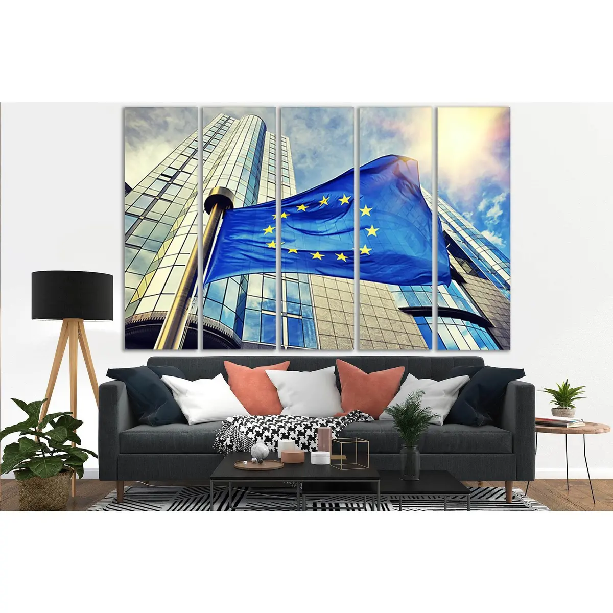 Premium European Union Flag Canvas Art – SL1181, Ready-to-Hang Wall Decor - Image 3