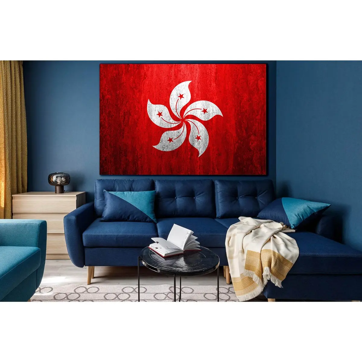 Flag Of Hong Kong №Sl1156 Ready To Hang Canvas Print 1