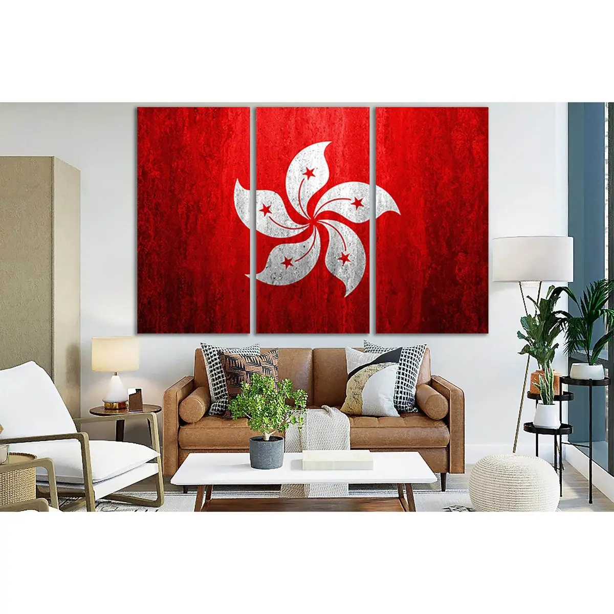 Flag Of Hong Kong №Sl1156 Ready To Hang Canvas Print 5
