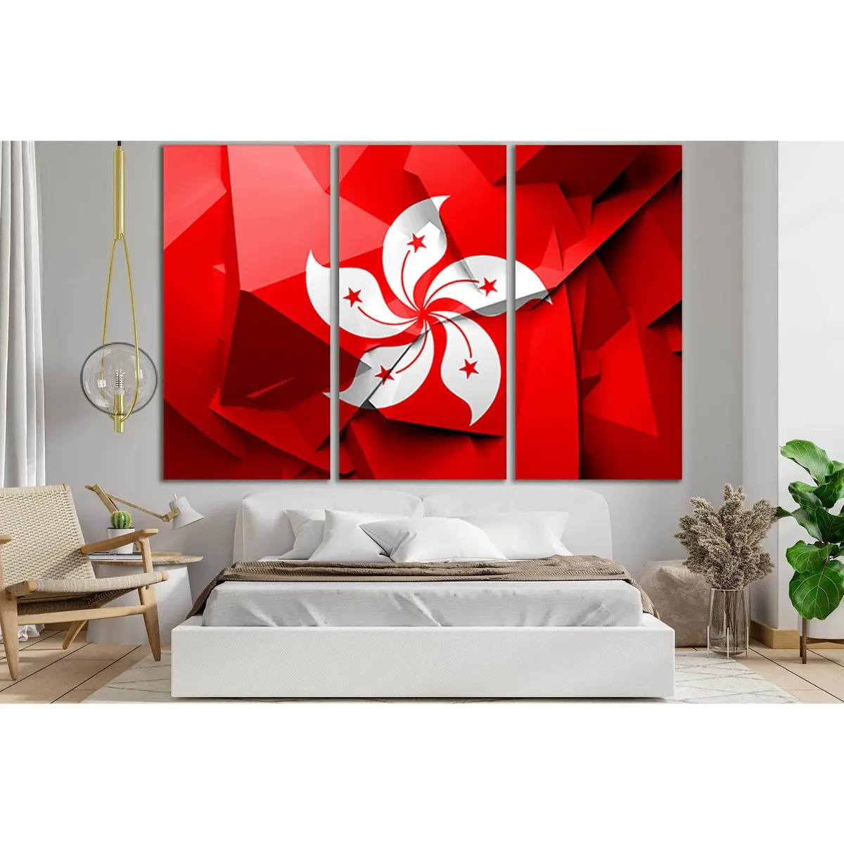 Flag Of Hong Kong №Sl1160 Ready To Hang Canvas Print 5