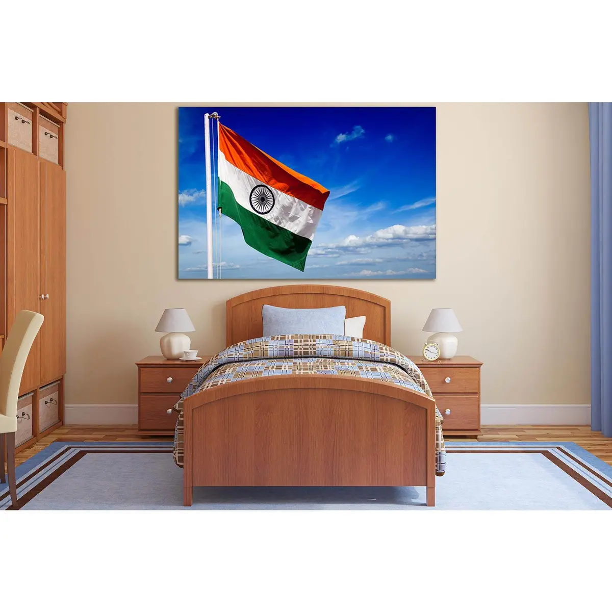Flag Of India №Sl1152 Ready To Hang Canvas Print 2