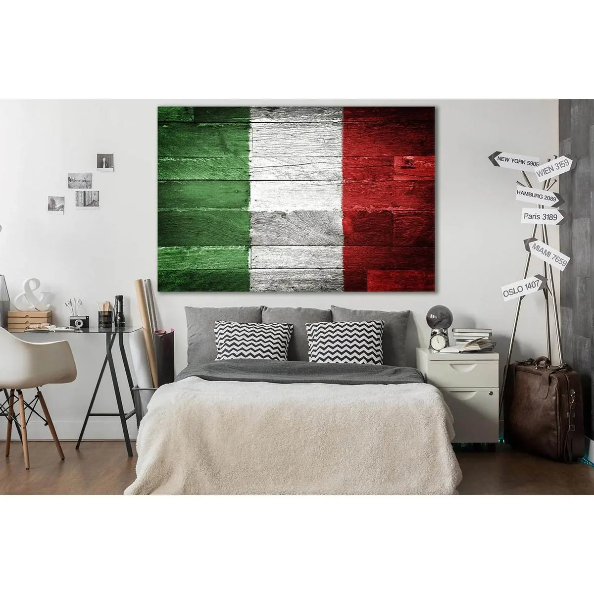 Flag Of Italy №Sl1164 Ready To Hang Canvas Print 2