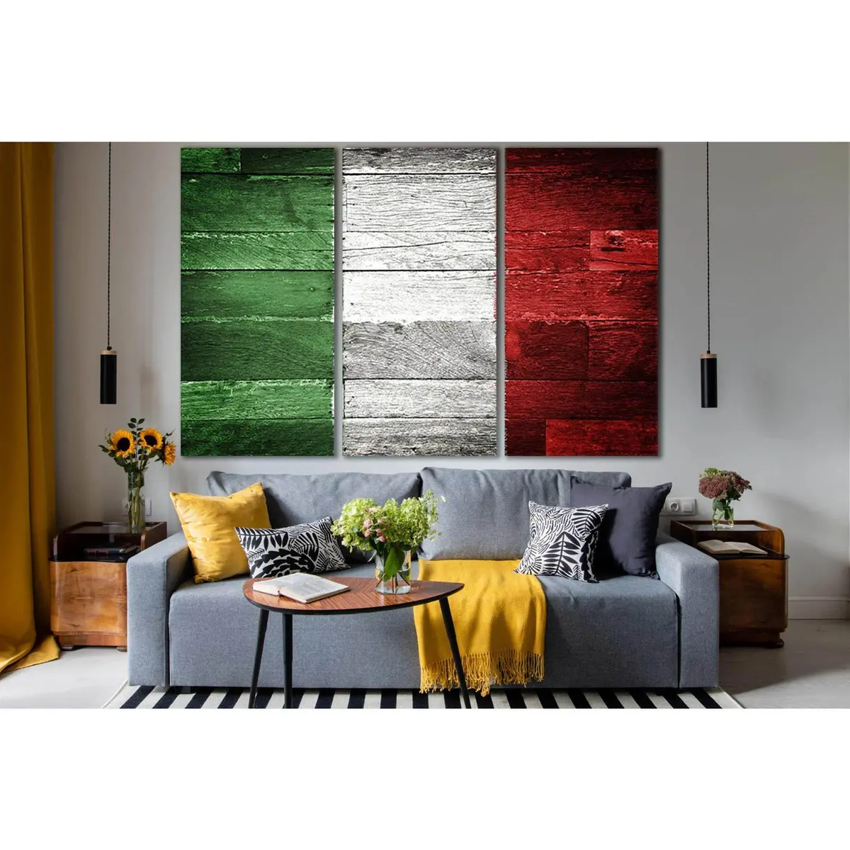 Flag Of Italy №Sl1164 Ready To Hang Canvas Print 5