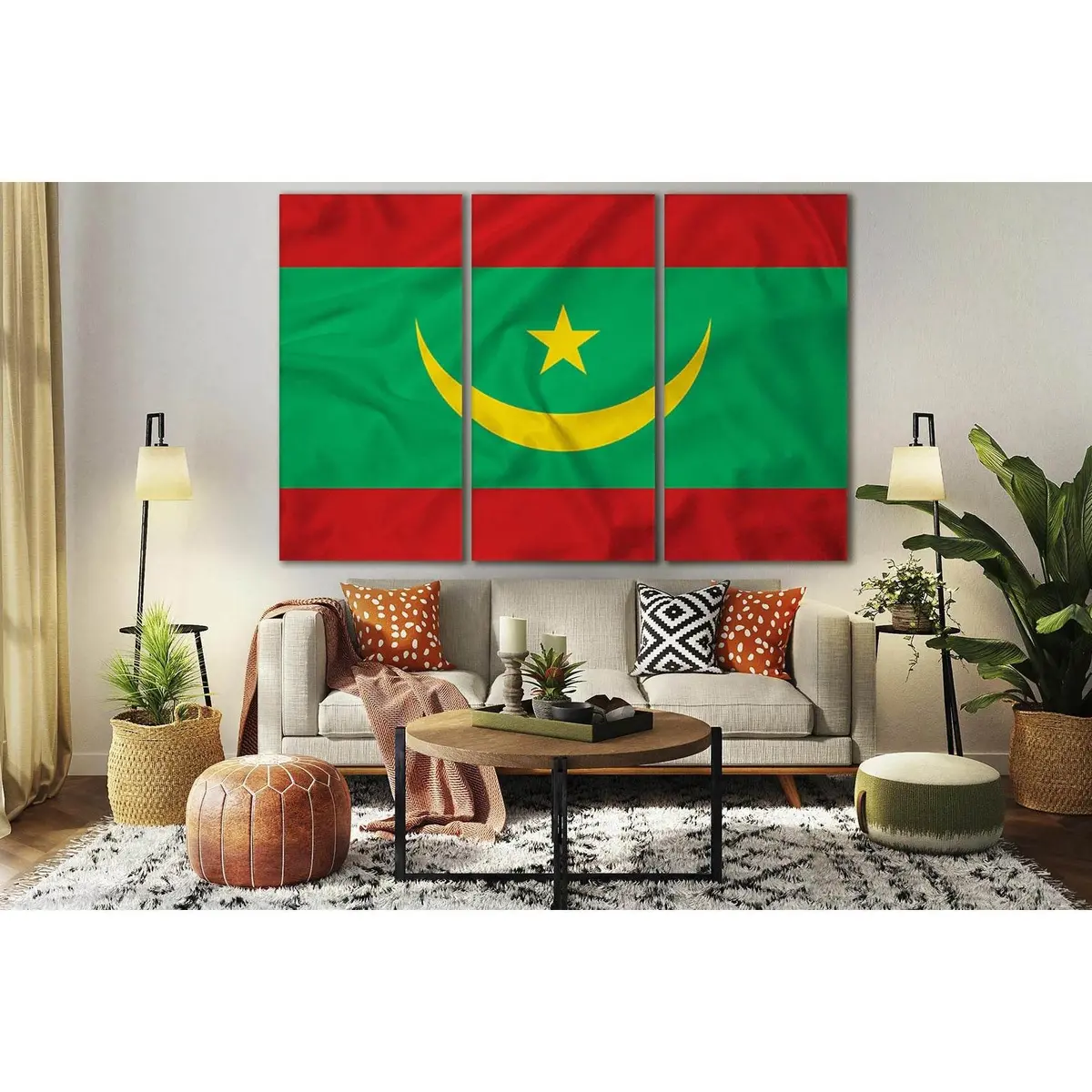 Flag Of Mauritania №Sl1187 Ready To Hang Canvas Print 5