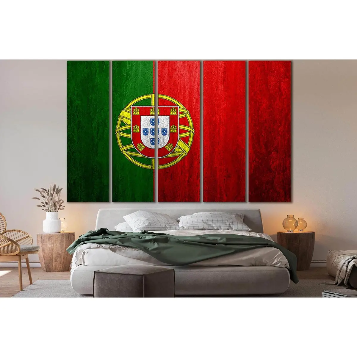 Premium Portugal Flag Canvas Wall Art №SL1159 – Ready-to-Hang Decor