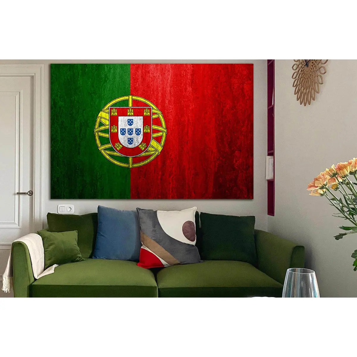 Flag Of Portugal №Sl1211 Ready To Hang Canvas Print 1
