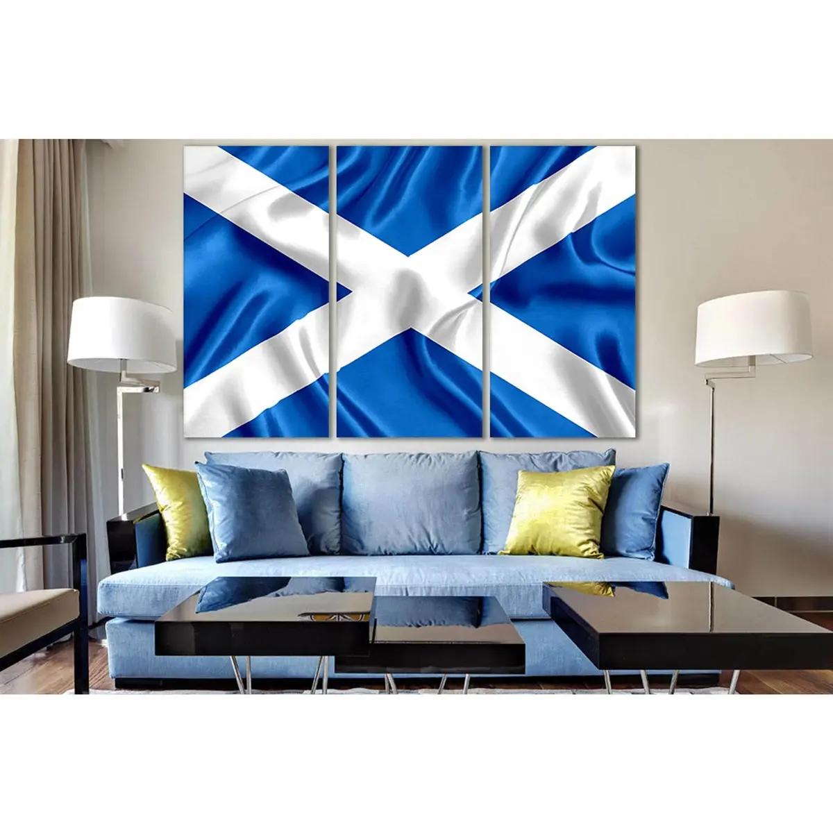 Flag Of Scotland №Sl1194 Ready To Hang Canvas Print 5