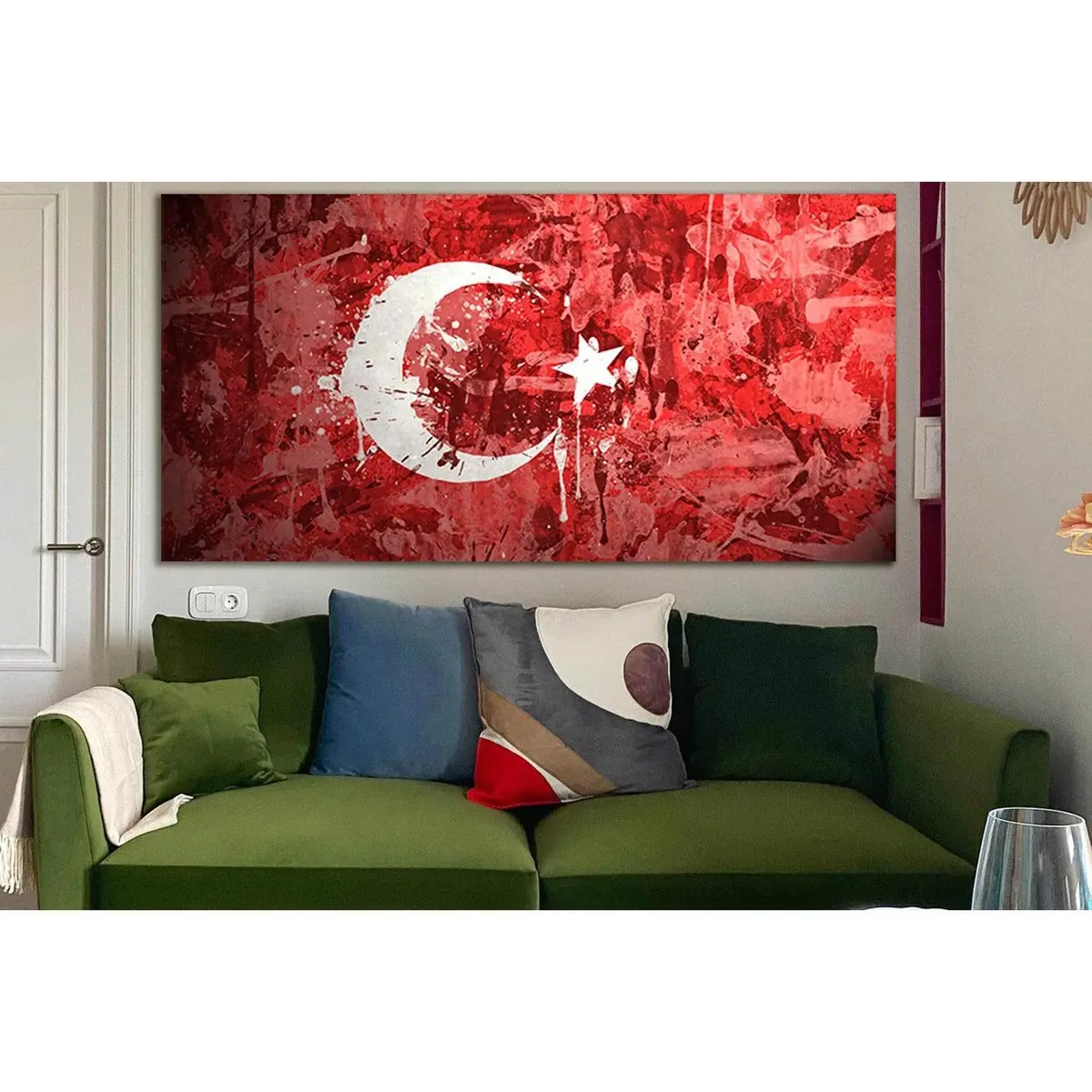 Flag Of Turkey №Sl1151 Ready To Hang Canvas Print 1