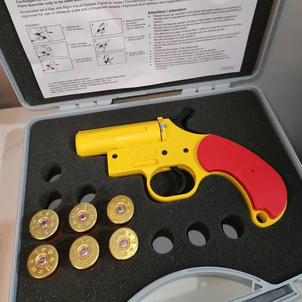 Flare Gun Kit W/Case-6X Type-B Shell*Pick-Up Only* 1