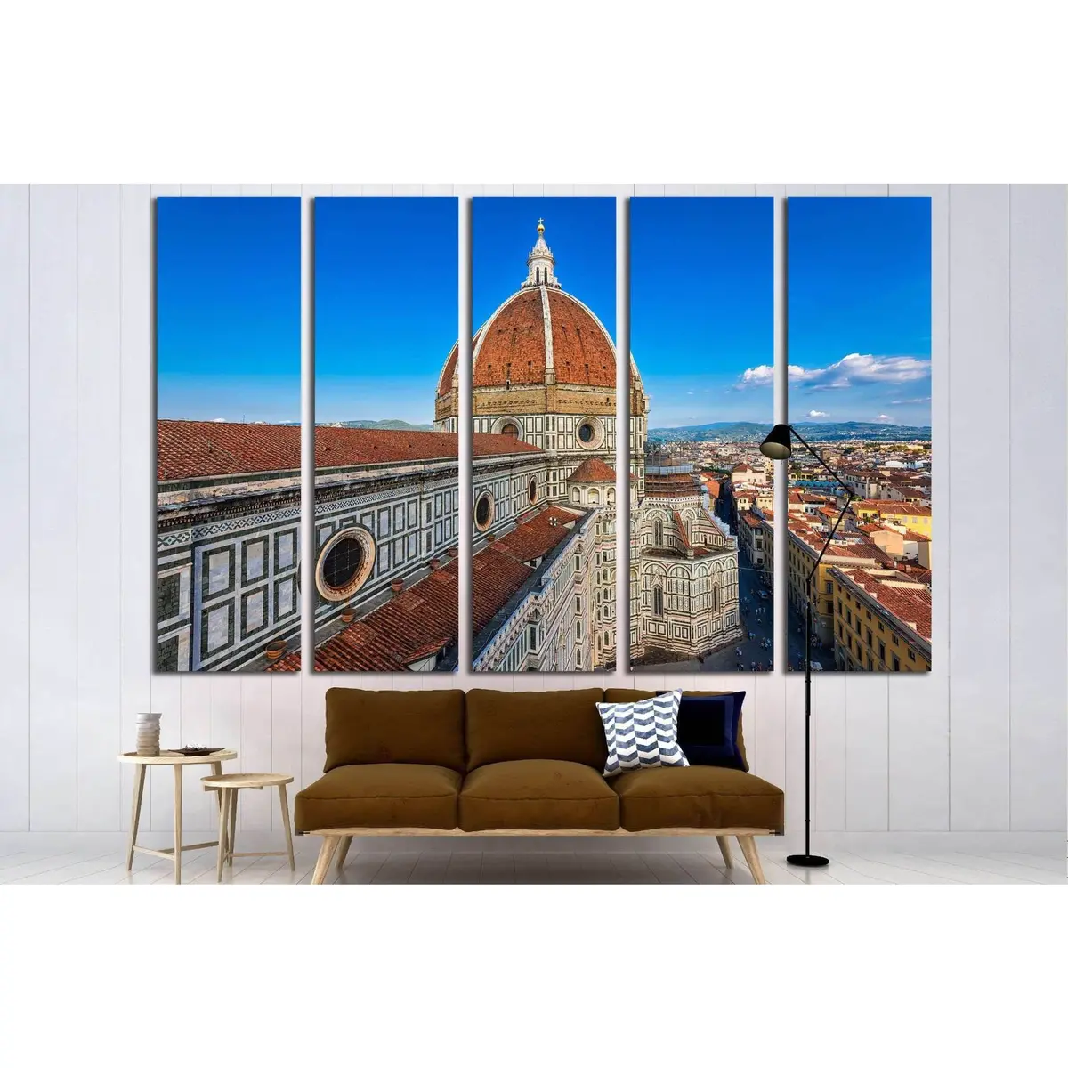 Florence Duomo. Basilica Di Santa Maria Del Fiore In Florence, Italy №1803 Ready To Hang Canvas Print 3