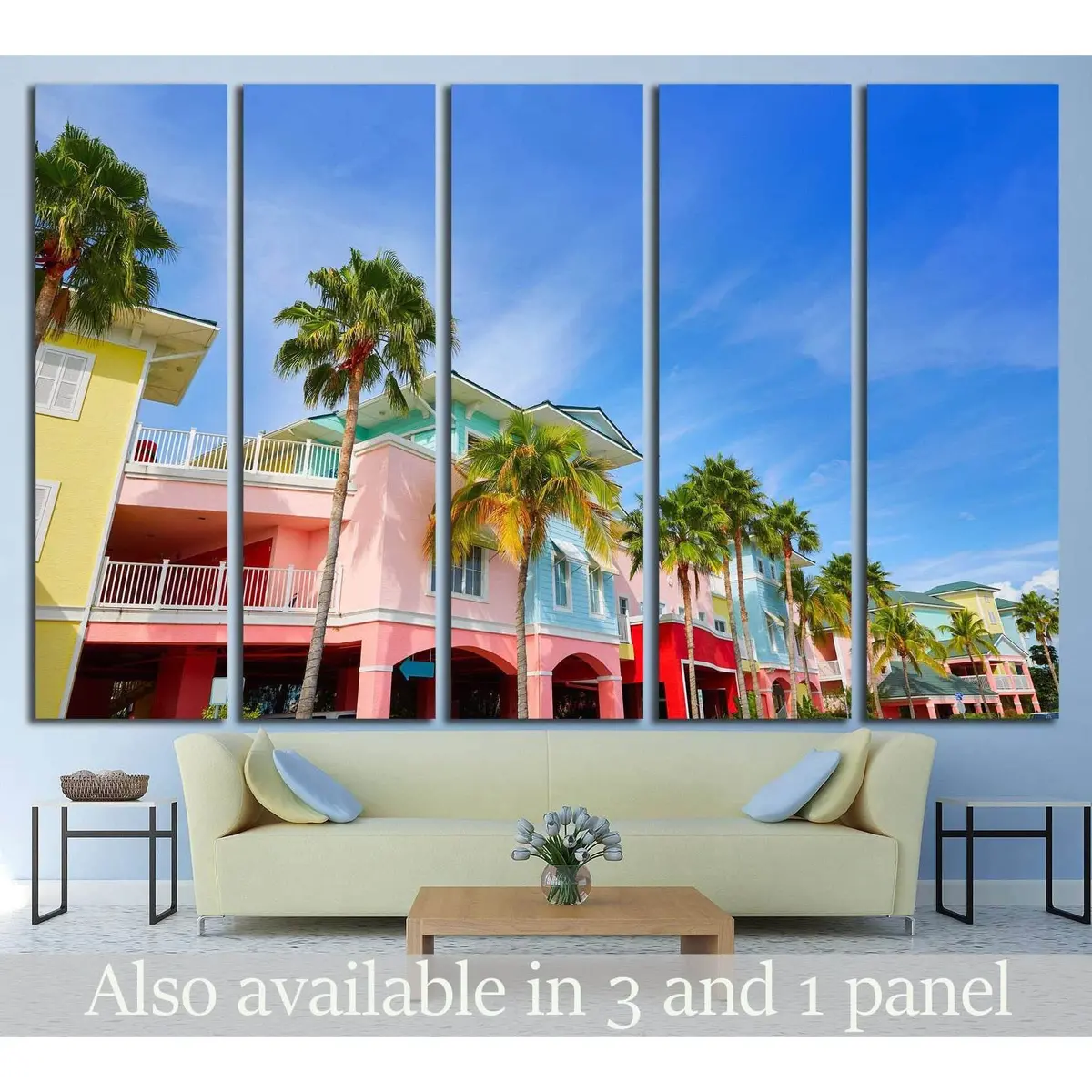 Ready-to-Hang Canvas Wall Art Featuring Palm Trees in Fort Myers, Florida