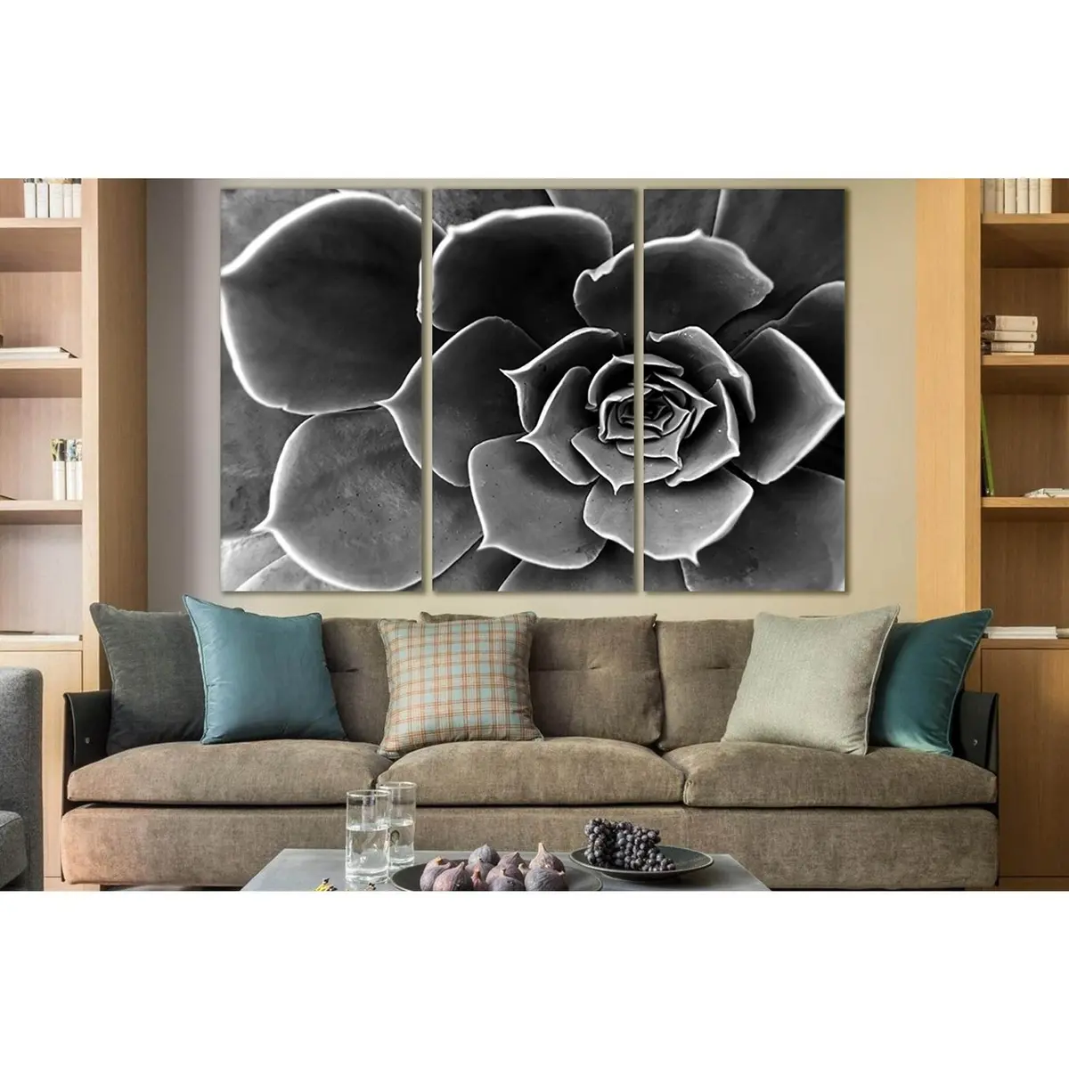 Flower Close Up Black And White №Sl838 Ready To Hang Canvas Print 5