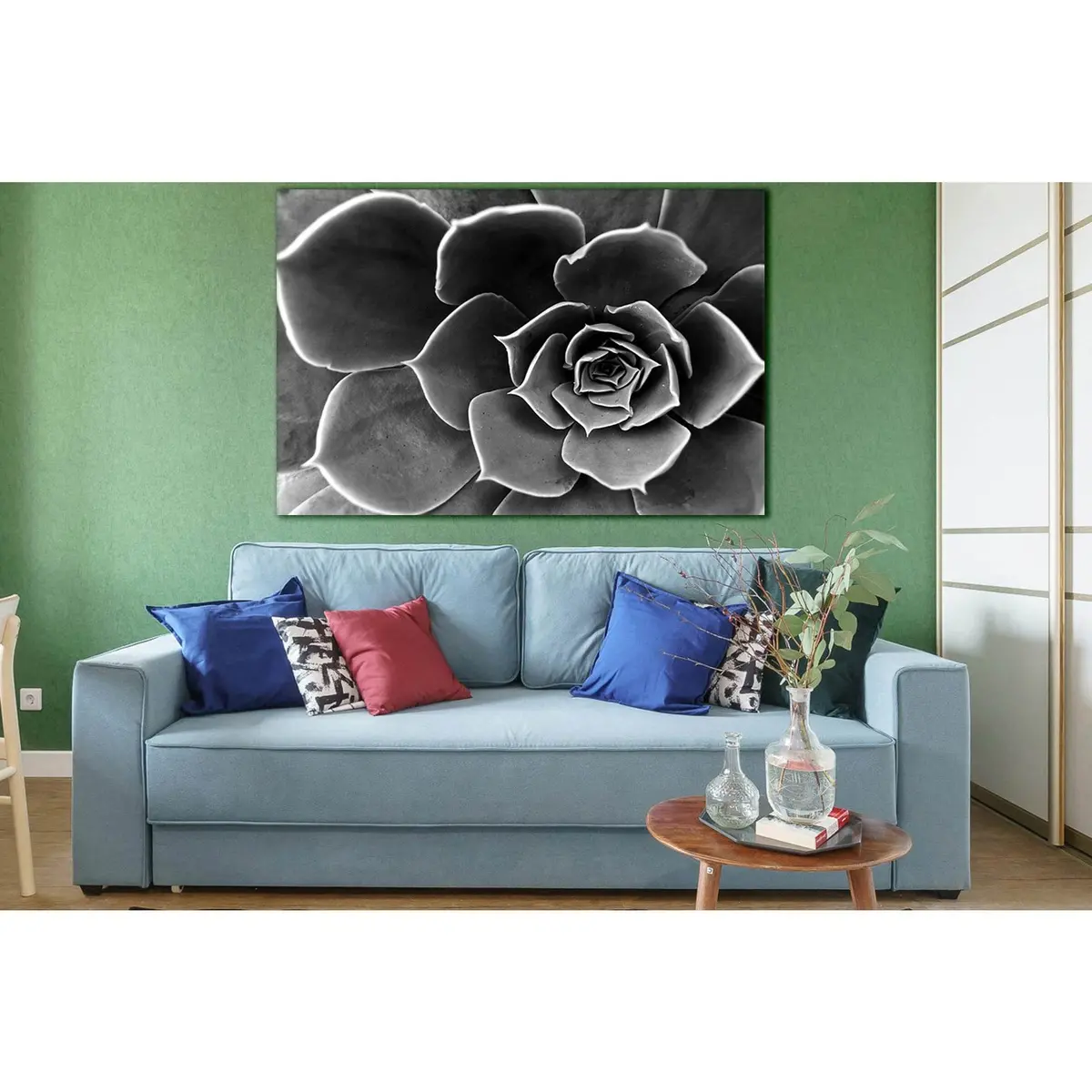 Flower Close Up Black And White №Sl838 Ready To Hang Canvas Print 1