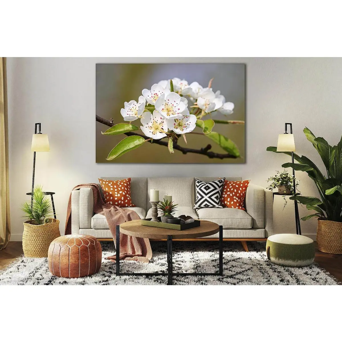 Flowering Pear №Sl495 Ready To Hang Canvas Print 1