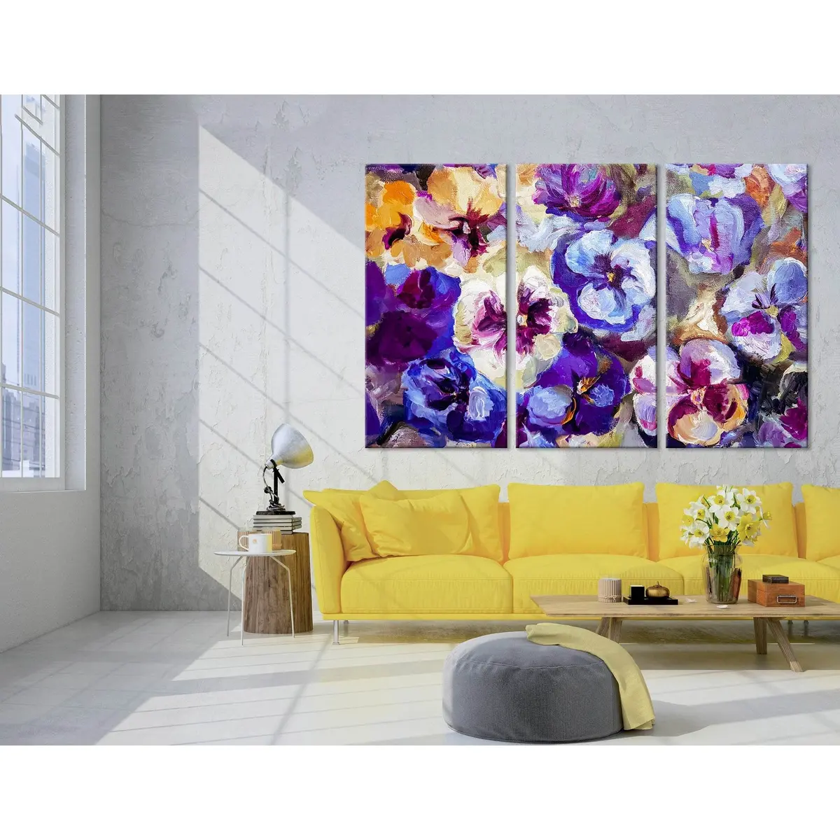 Flowers Abstract №04255 Ready To Hang Canvas Print 5