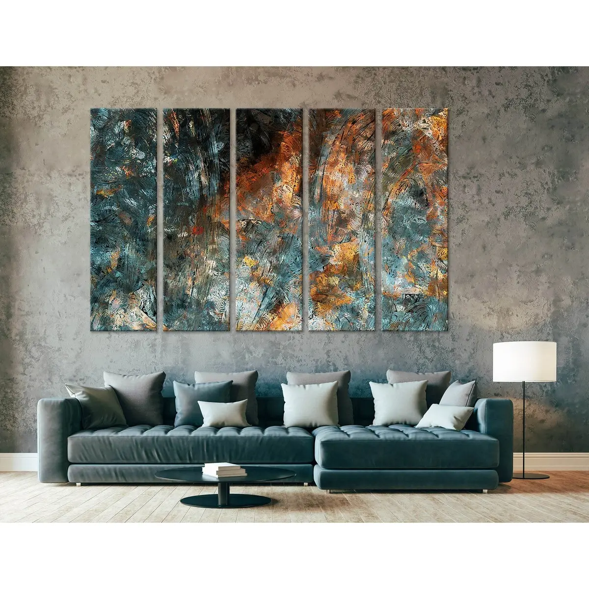 Abstract Meadow Flowers Canvas Art №04339 – Premium Ready-to-Hang Wall Decor