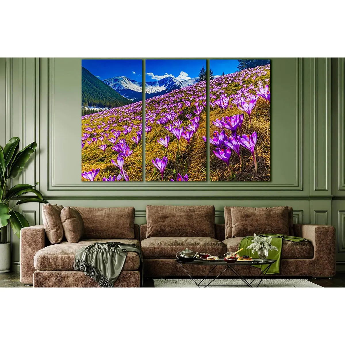 Flowers On The Alps Mountains Slopes №Sl1598 Ready To Hang Canvas Print 5