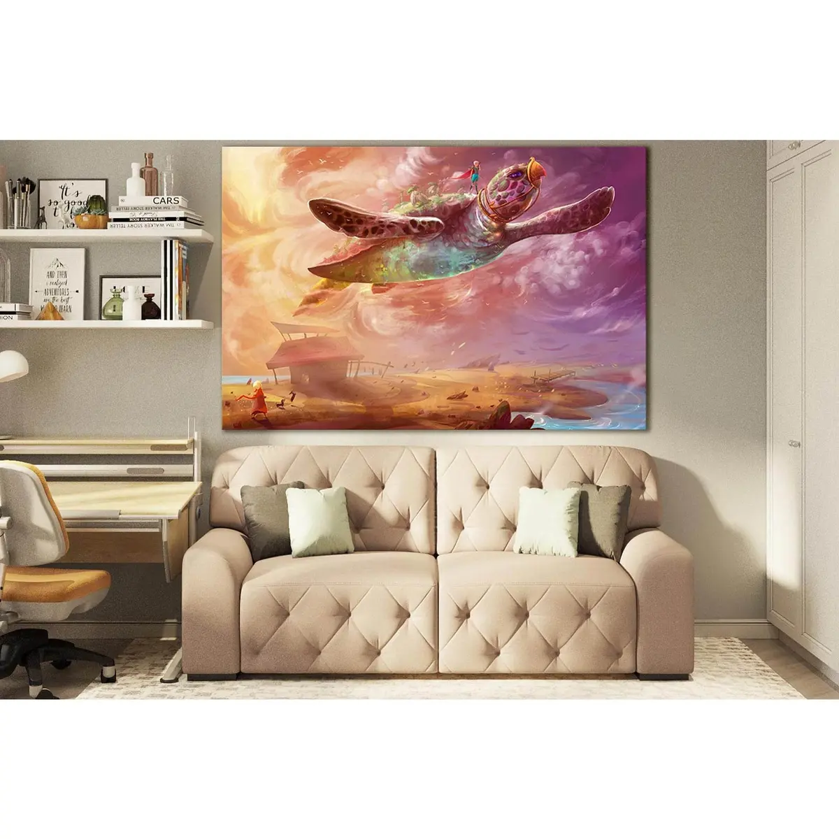 Flying Turtle №Sl1283 Ready To Hang Canvas Print 1