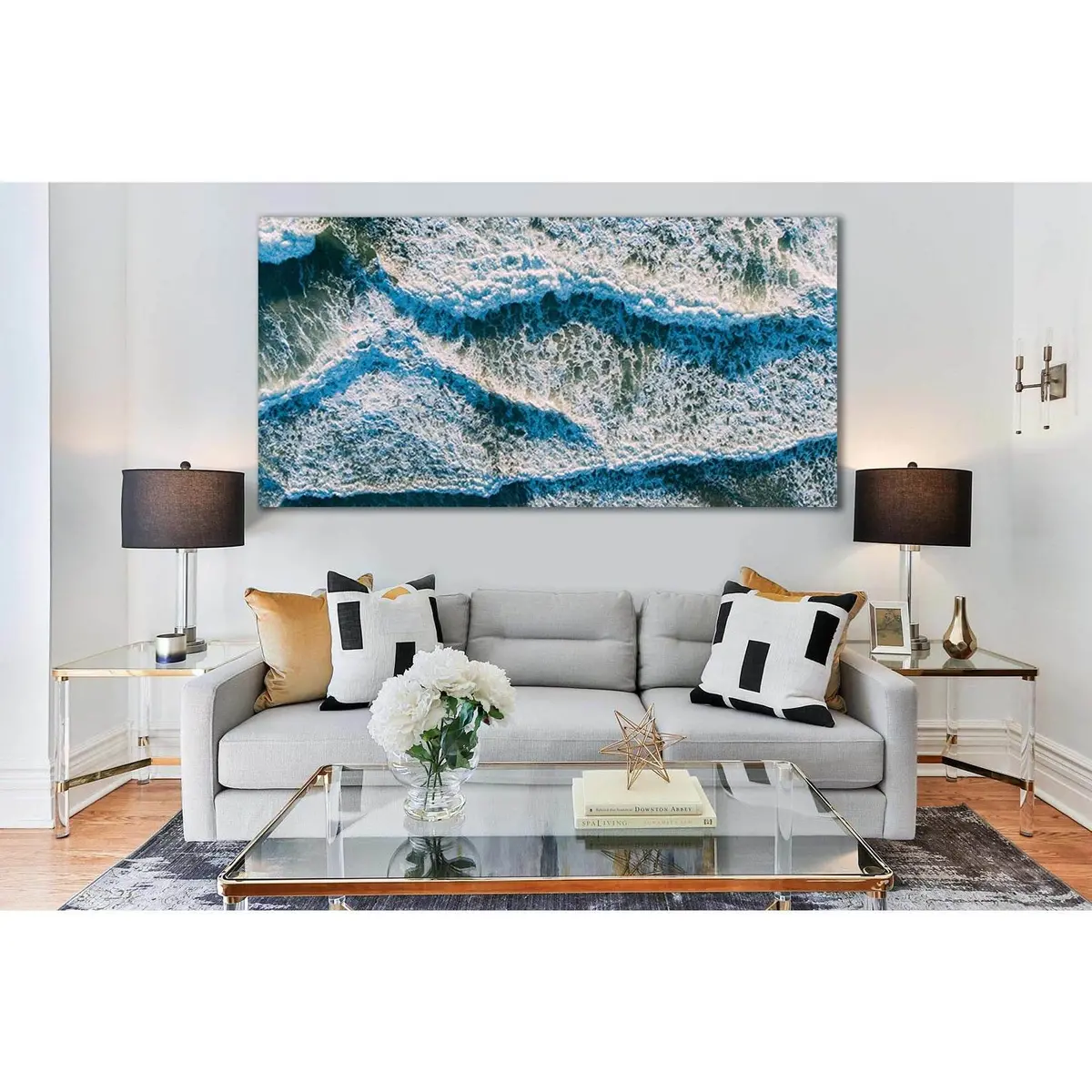 Foam Waves №Sl123 Ready To Hang Canvas Print 1