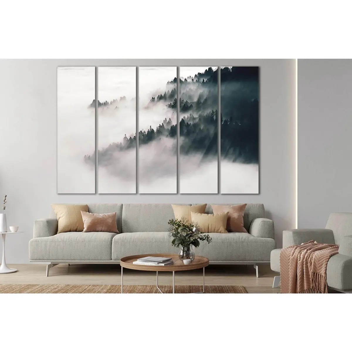 Foggy Weather No. SL29 Canvas Wall Art – Pre-Strung & Ready to Hang
