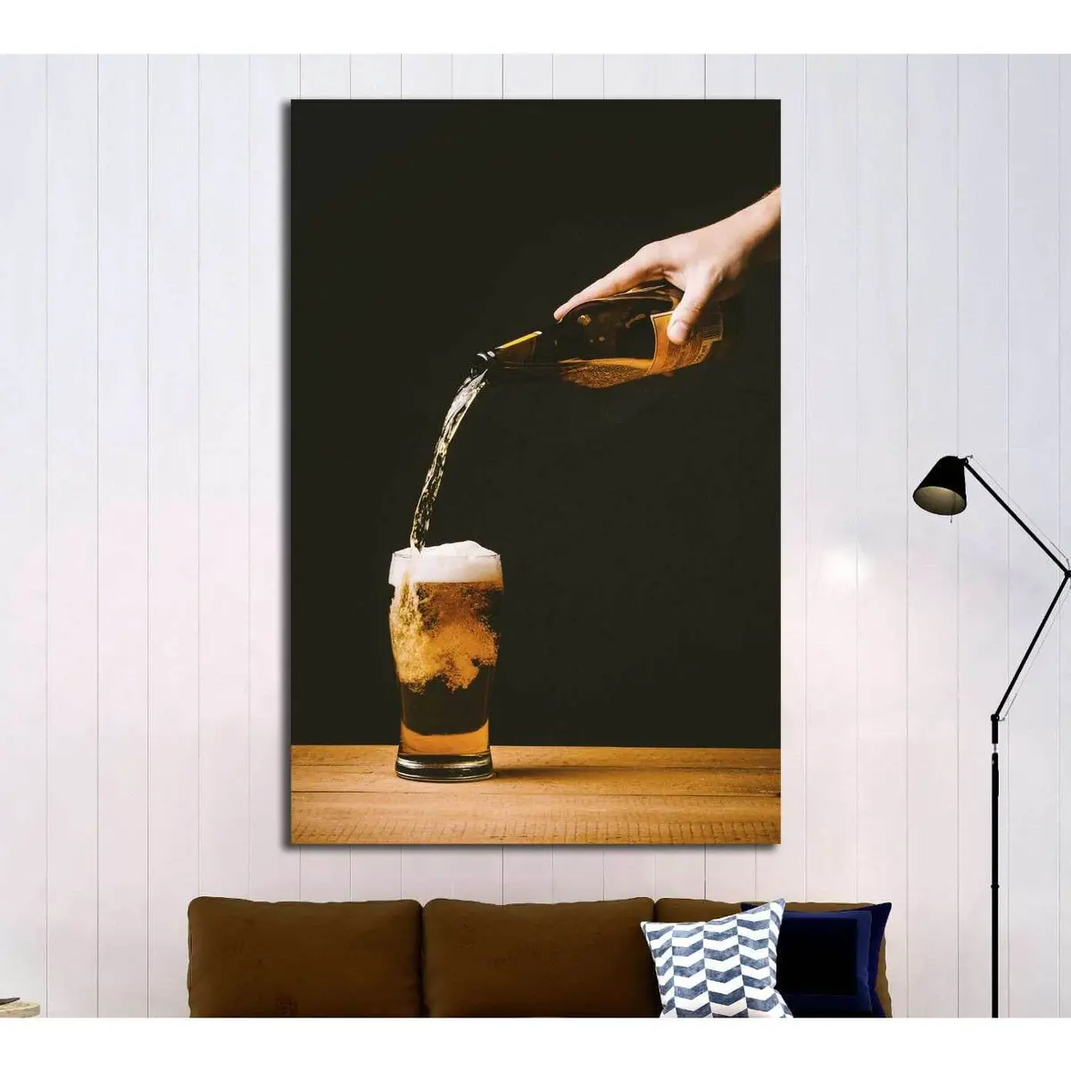 Food Cold Wood Hand №3457 Ready To Hang Canvas Print 1