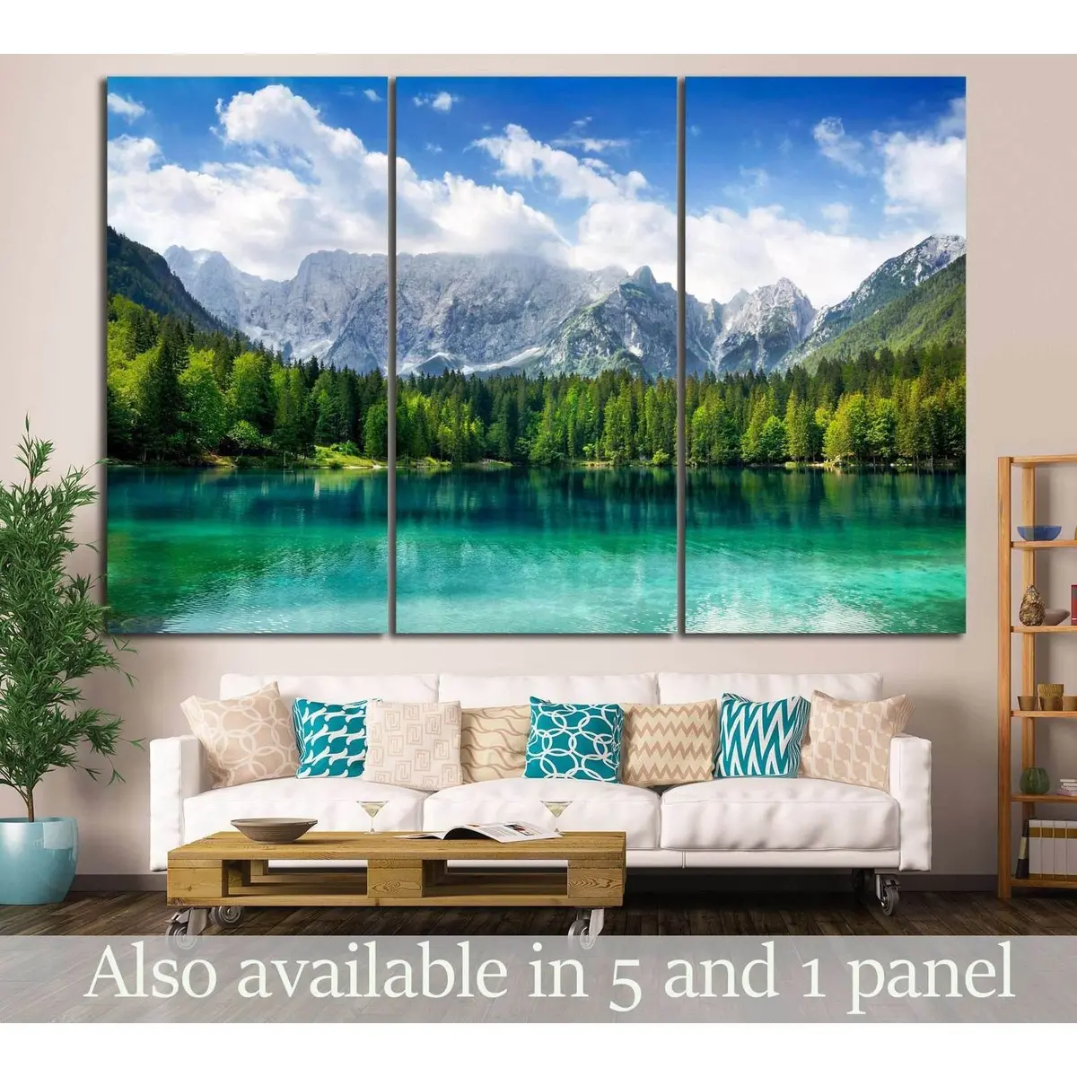 Forest And Mountains №21 Ready To Hang Canvas Print 1