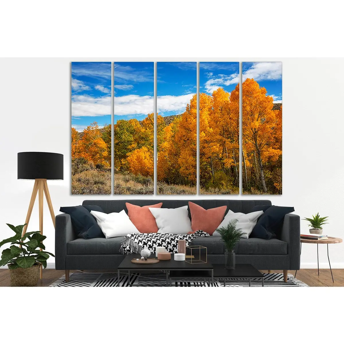 California Forest Autumn Canvas Wall Art №SL636 – Premium Ready-to-Hang Print